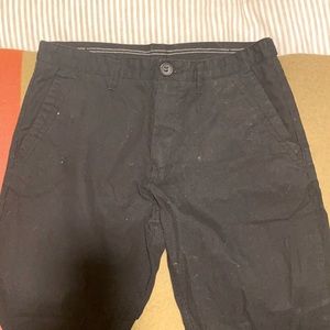 Pinstripe black chinos